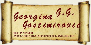 Georgina Gostimirović vizit kartica